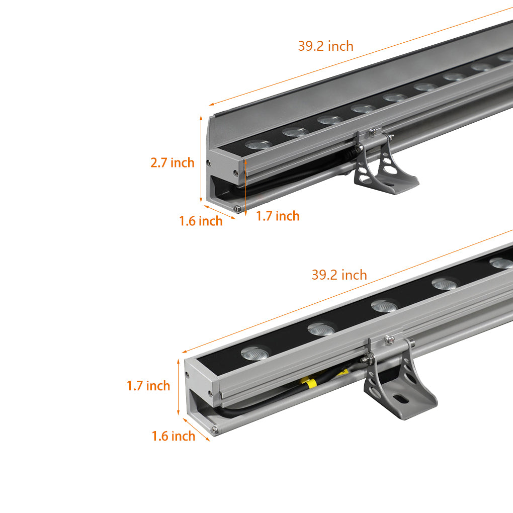 Linear LED Wall Washer Upward Outdoor Aluminum Light