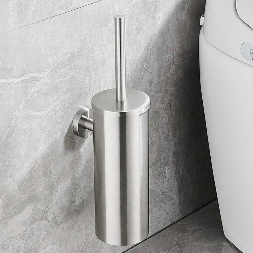 Brushed Stainless Steel Bathroom Toothbrush Holder