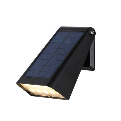 Adjustable Intelligent LED Waterproof Black Modern Solar Wall Lights