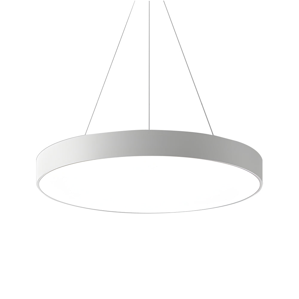 Suspension LED ronde pour éclairage de bureau, luminaires suspendus modernes pour espace de travail