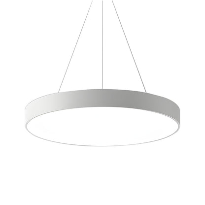 Suspension LED ronde pour éclairage de bureau, luminaires suspendus modernes pour espace de travail