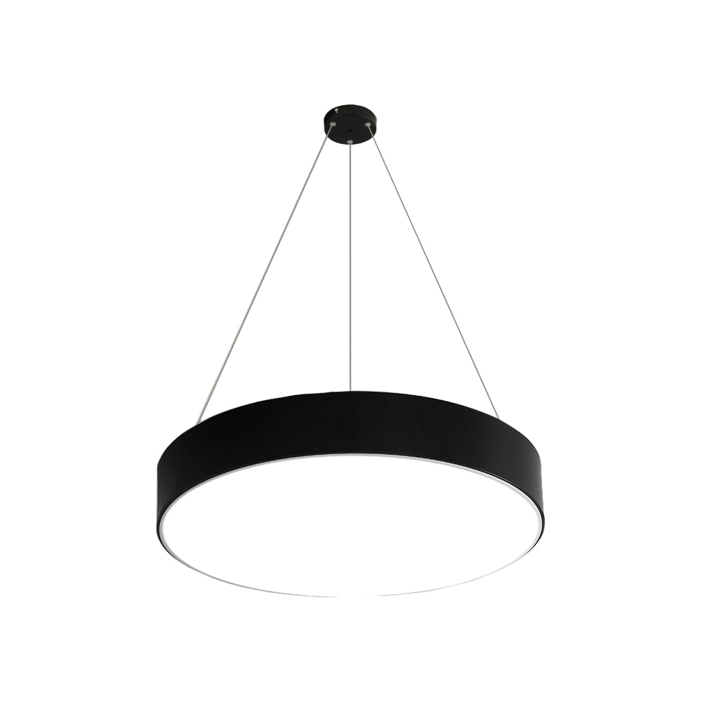 Suspension LED ronde pour éclairage de bureau, luminaires suspendus modernes pour espace de travail