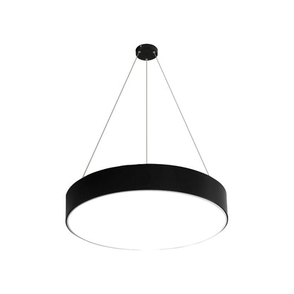 Suspension LED ronde pour éclairage de bureau, luminaires suspendus modernes pour espace de travail