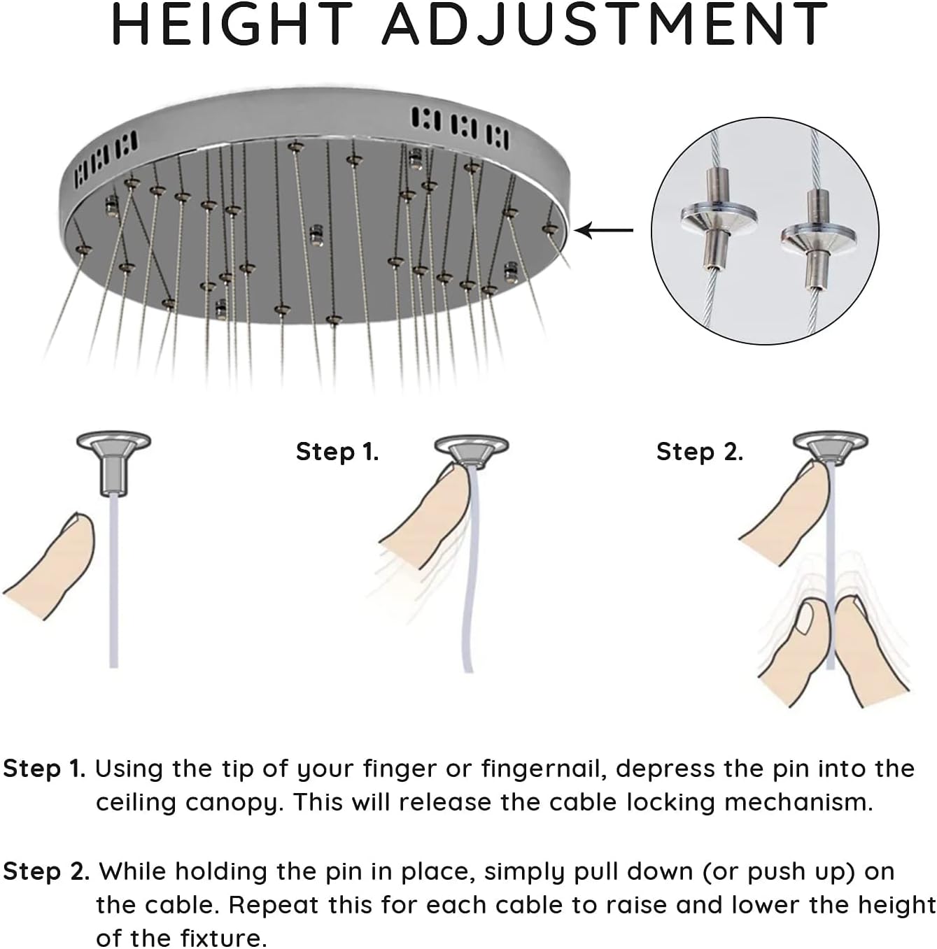 Modern Circular Crystal Pendant Chandelier for the Dining Room