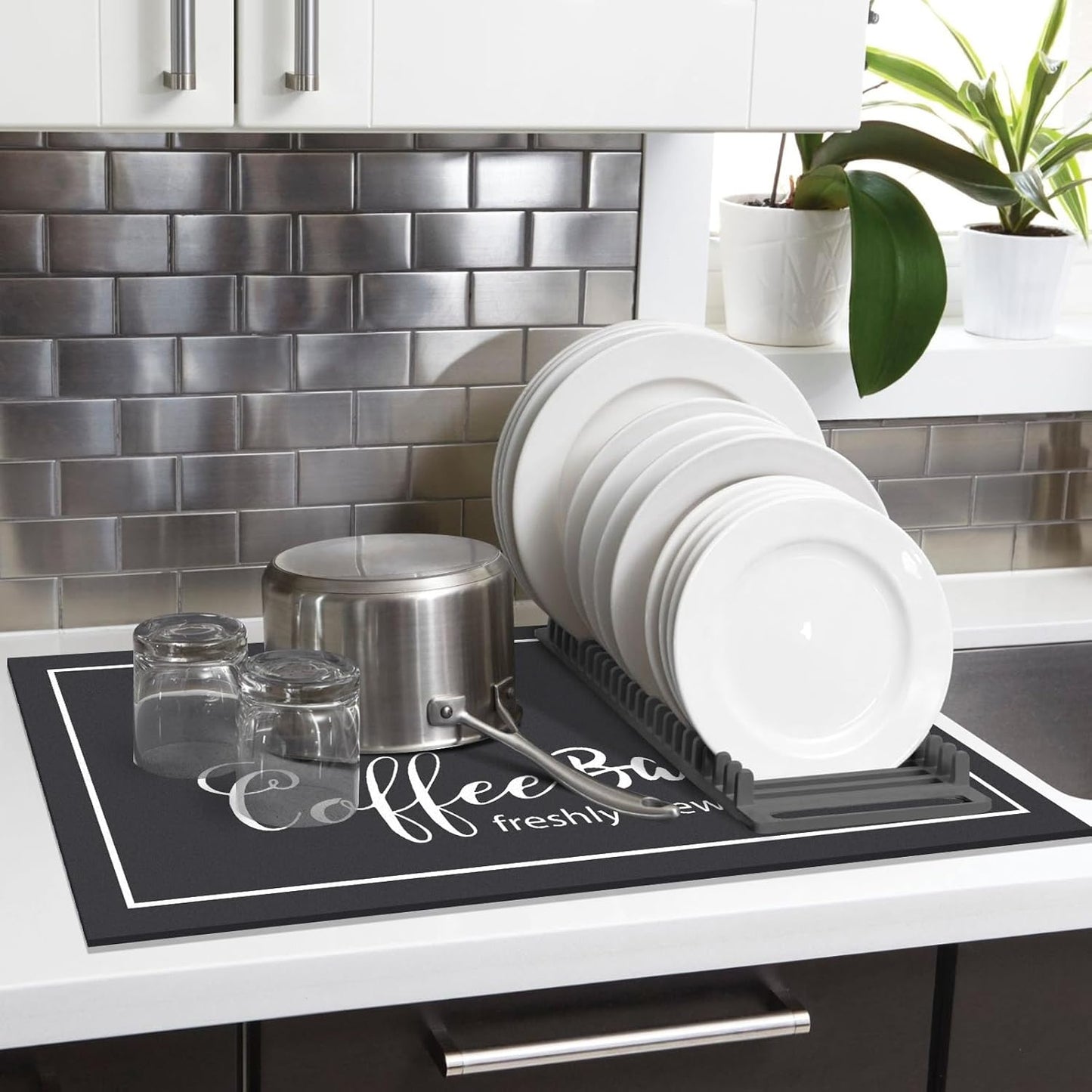 Ultra-Absorbent Dish-Draining Mat