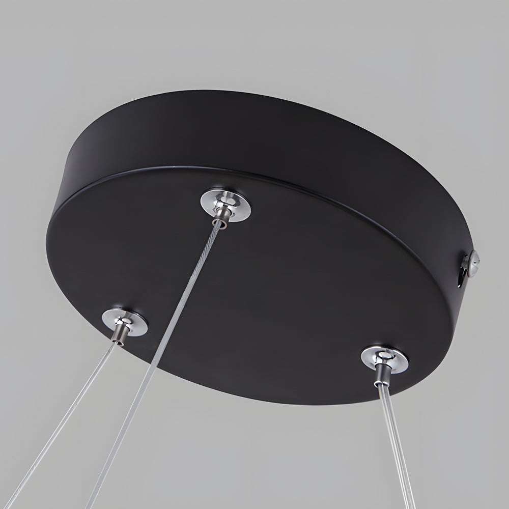 Suspension LED ronde pour éclairage de bureau, luminaires suspendus modernes pour espace de travail