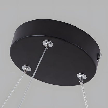 Suspension LED ronde pour éclairage de bureau, luminaires suspendus modernes pour espace de travail