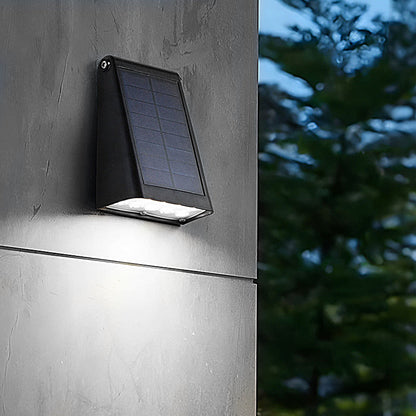 Adjustable Intelligent LED Waterproof Black Modern Solar Wall Lights