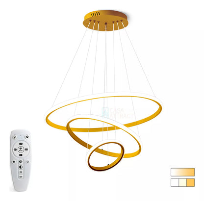 Triple LED Circular Pendant Chandelier