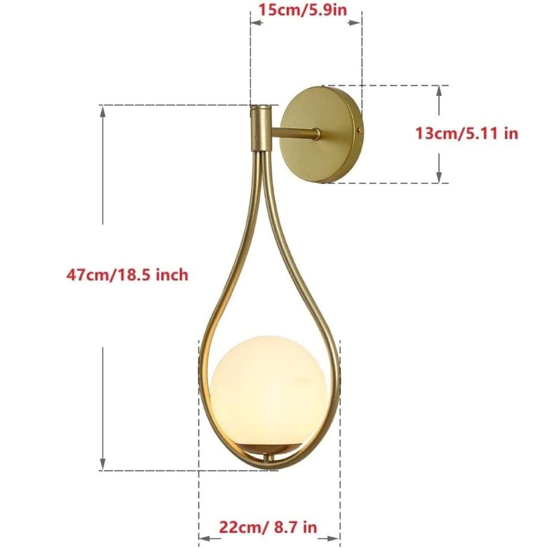 Lauren Gold Indoor Wall Light