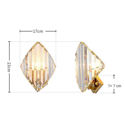 Luminária De Parede Moderna Com Cristais - Toque De Casa