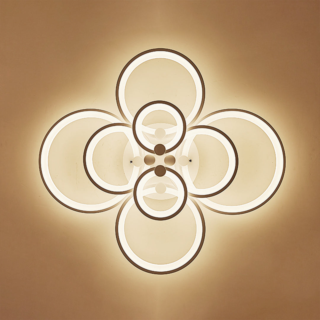 Elegant Semi Flush Mount Ceiling Lights with Unique Overlapping Rings