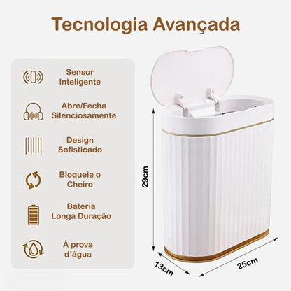 Sensor-Activated Bathroom Bin
