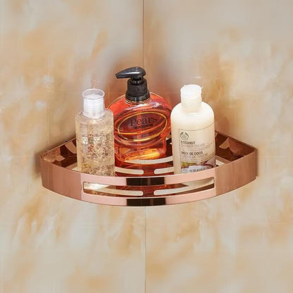 Gold Corner Bathroom Shelf
