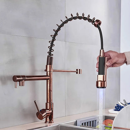 Luxury Pull-Out Kitchen Mixer Tap Hot & Cold Water