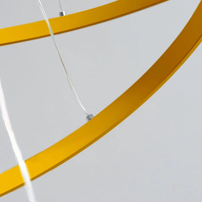 Triple LED Circular Pendant Chandelier