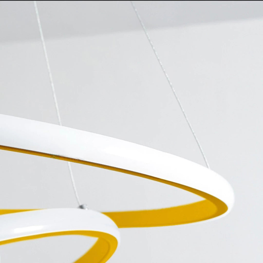 Triple LED Circular Pendant Chandelier