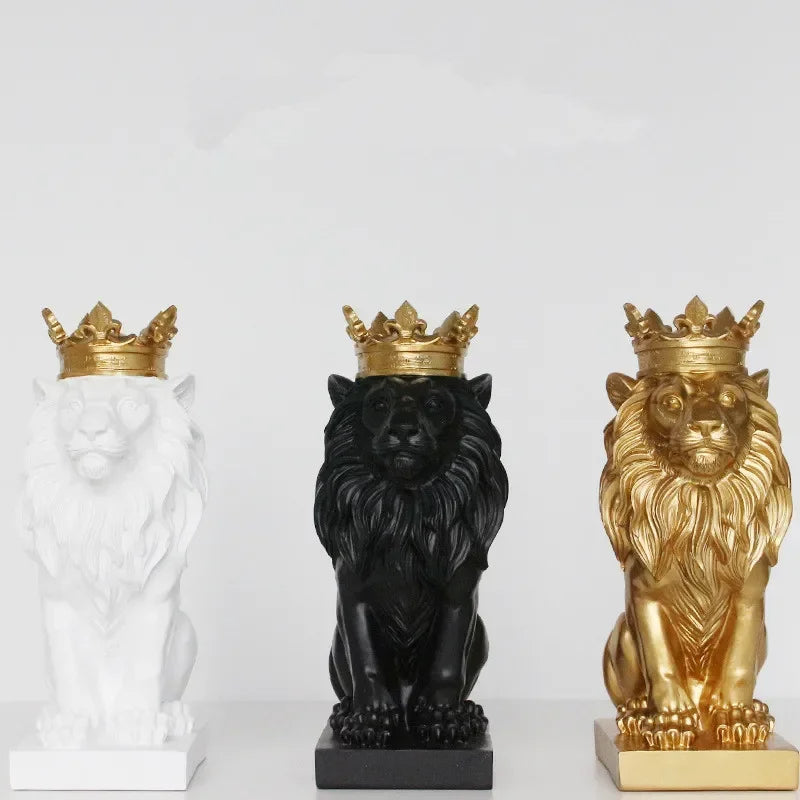 Estatueta Decorativa Leão Imperador - Toque De Casa