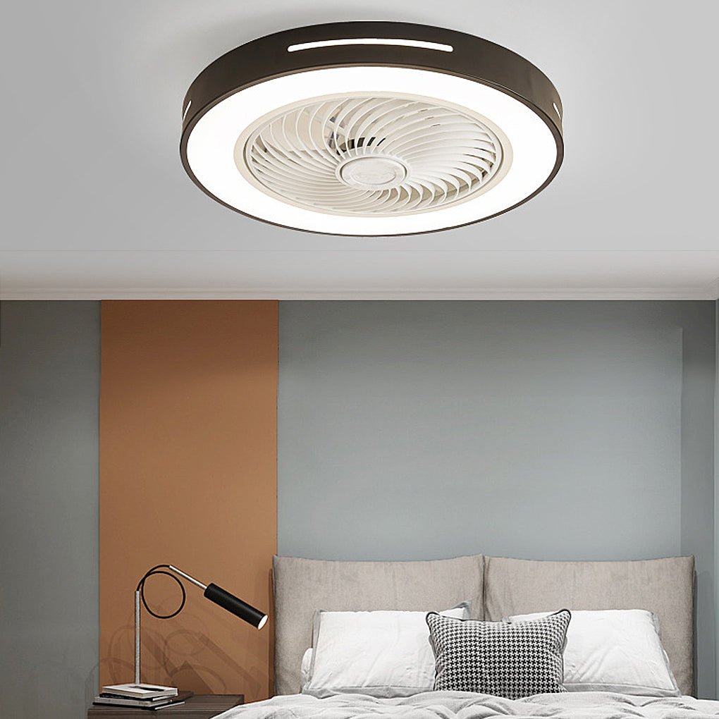 Inverter Bladed Ceiling Fans Light Intelligent Ceiling Fan Lamp with Remote Control Wind-guiding