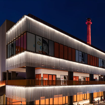 Linear LED Wall Washer Upward Outdoor Aluminum Light