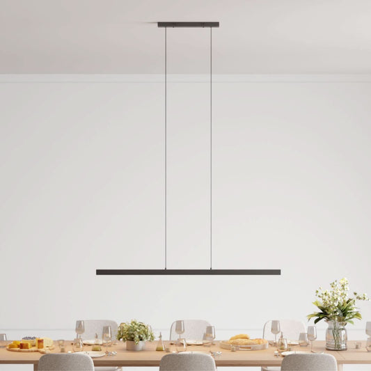 Modern Linear LED Pendant Light with Adjustable Height