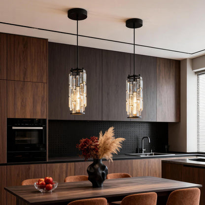 Mini Crystal Pendant Light Creative Art Crystal Island Ceiling Light