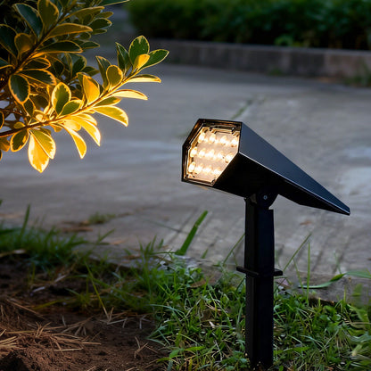 Flood Spike Light Adjustable Angle Solar Spotlight