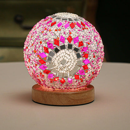 Stained Glass Table Lamp - Mosaic LED Lamp