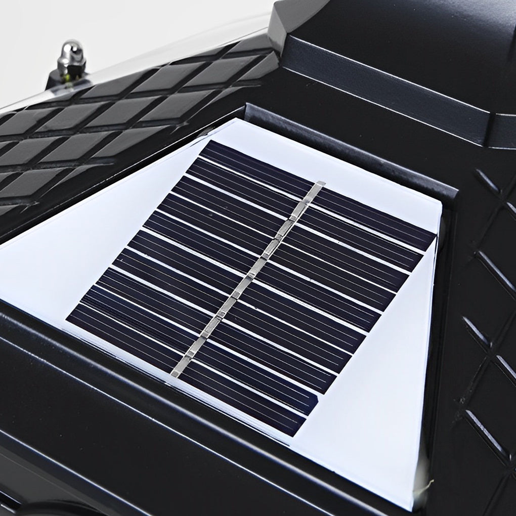 Luminaire en forme de pilier de pierre, style pavillon rétro, éclairage LED