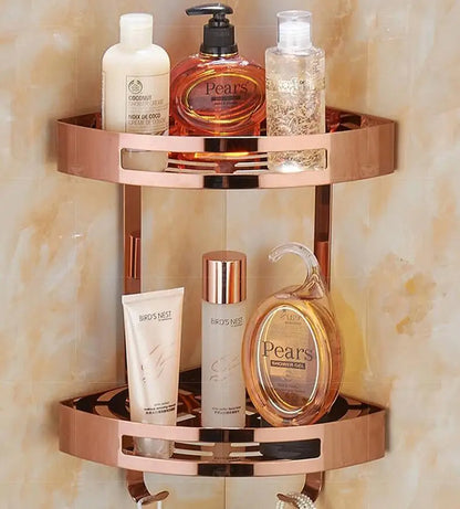 Gold Corner Bathroom Shelf