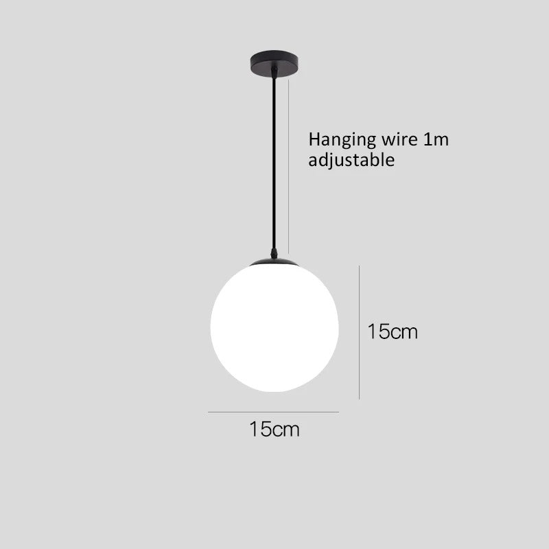Minimalist LED Globe Ceiling Pendant Light