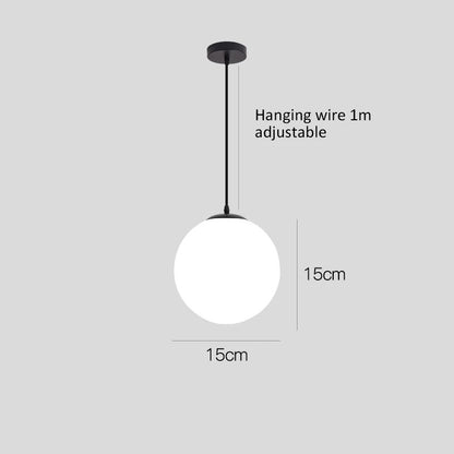Minimalist LED Globe Ceiling Pendant Light