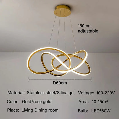 Executive Living Room Chandelier – Golden Evolut
