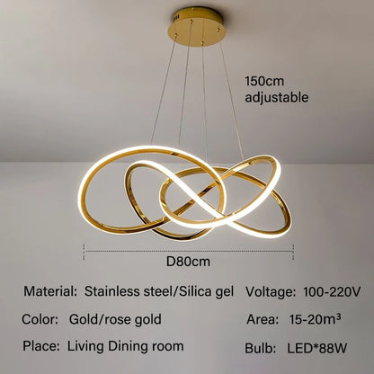 Executive Living Room Chandelier – Golden Evolut