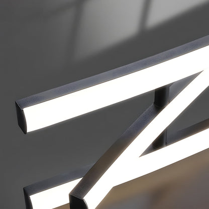 Suspension moderne en aluminium noir avec LED intégrée pour îlot de cuisine